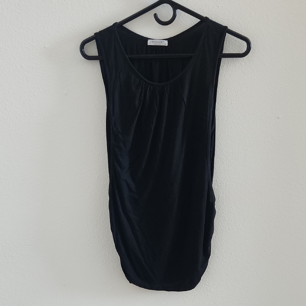 Ekouaer Black Sleeveless Top